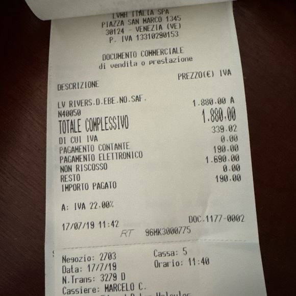 Authentic Louis Vuitton Damier Ebene LV Riverside Tote - Picture 14 of 17